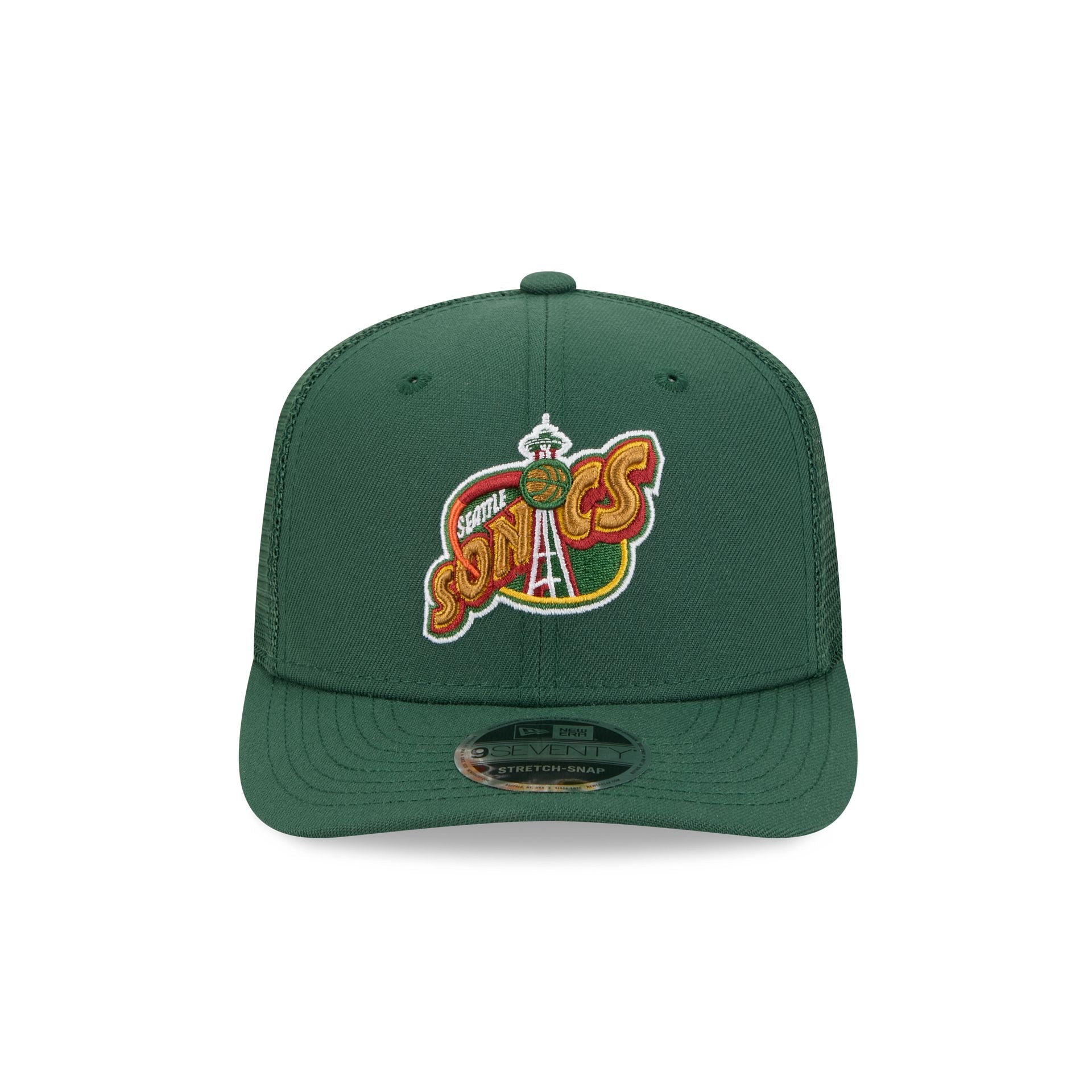 Seattle SuperSonics 1995 New Era Hardwood Classic Trucker Mesh NBA Cap Grün