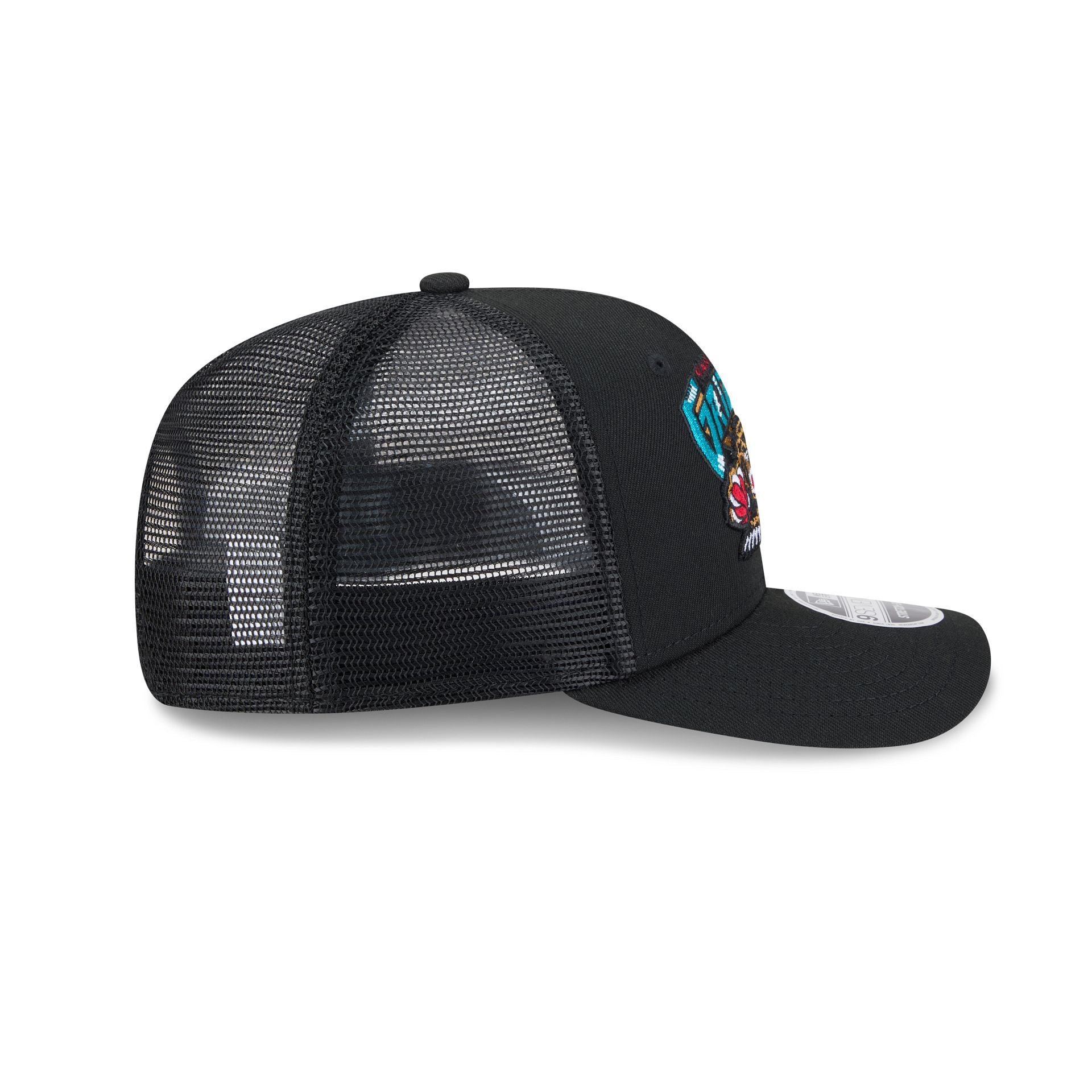 Vancouver Grizzlies New Era Hardwood Classic Trucker Mesh NBA Cap Schwarz