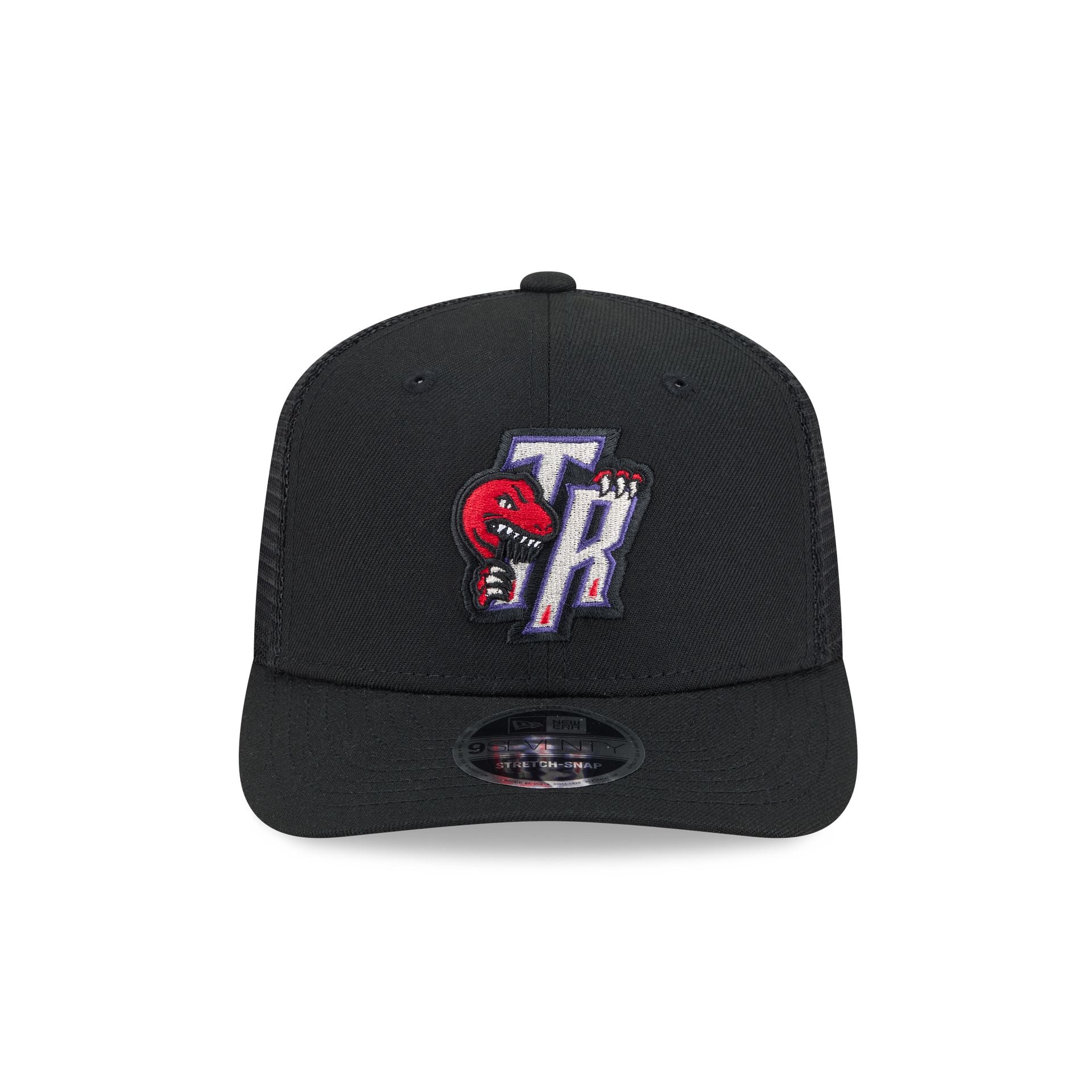 Toronto Raptors New Era Hardwood Classic Trucker Mesh NBA Cap Schwarz