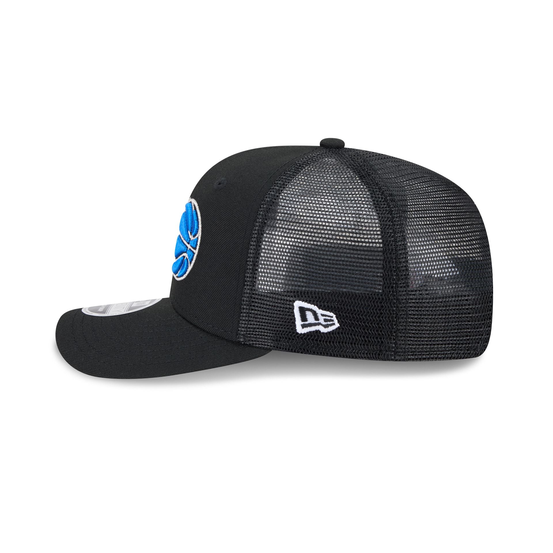 Orlando Magic New Era Hardwood Classic Trucker Mesh NBA Cap Schwarz