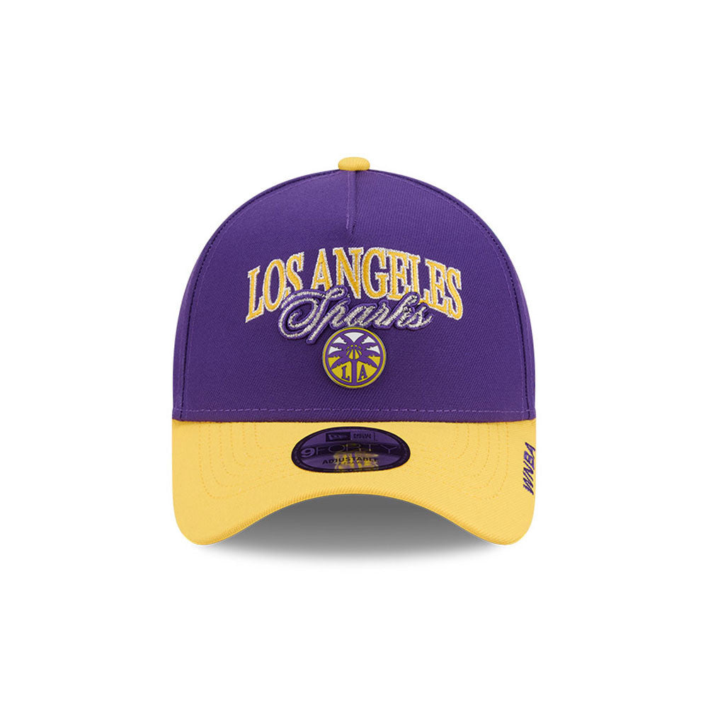 Los Angeles Sparks New Era WNBA Tip Off 2026 9FORTY A-Frame Cap Lila