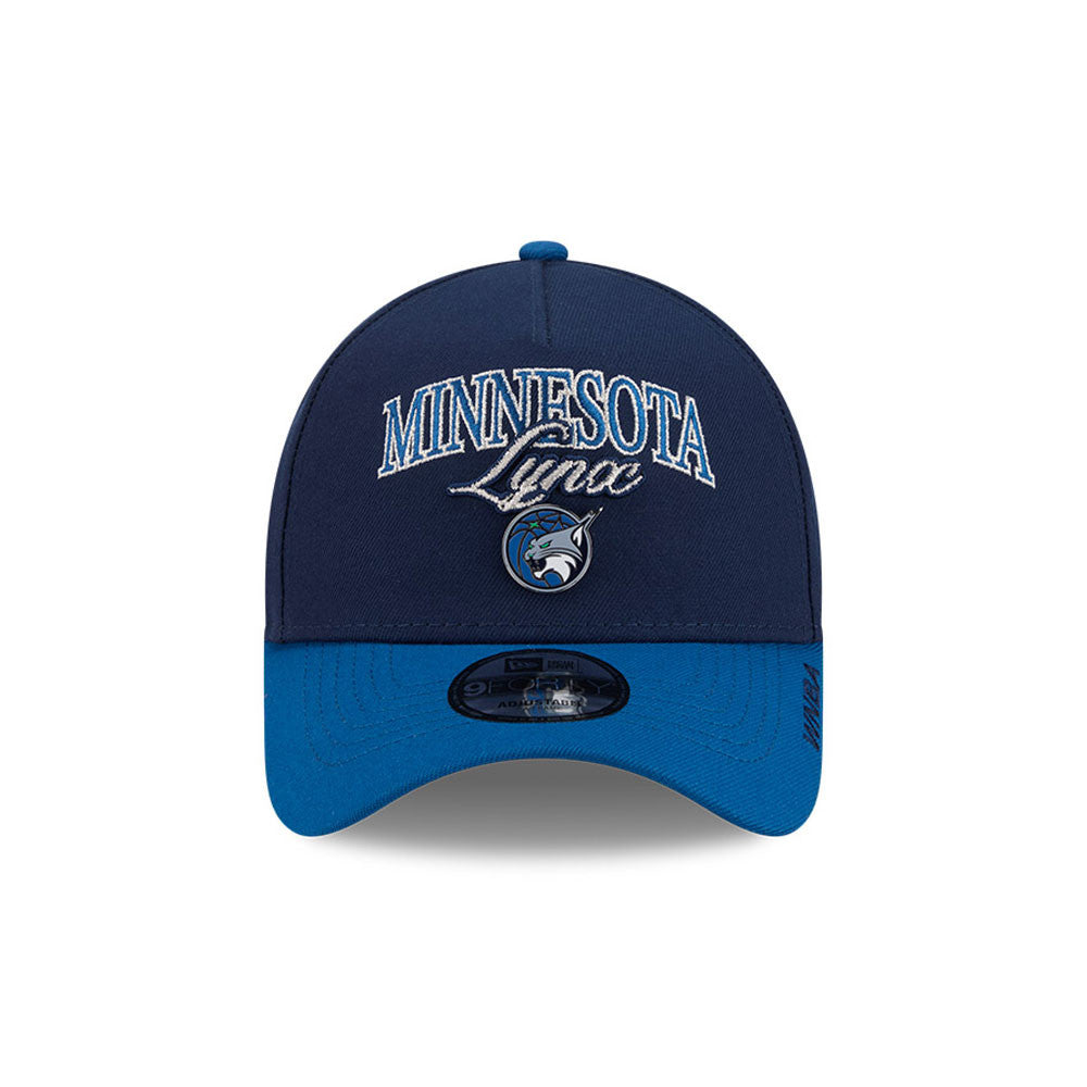 Minnesota Lynx New Era WNBA Tip Off 2026 9FORTY A-Frame Cap Navy Blau