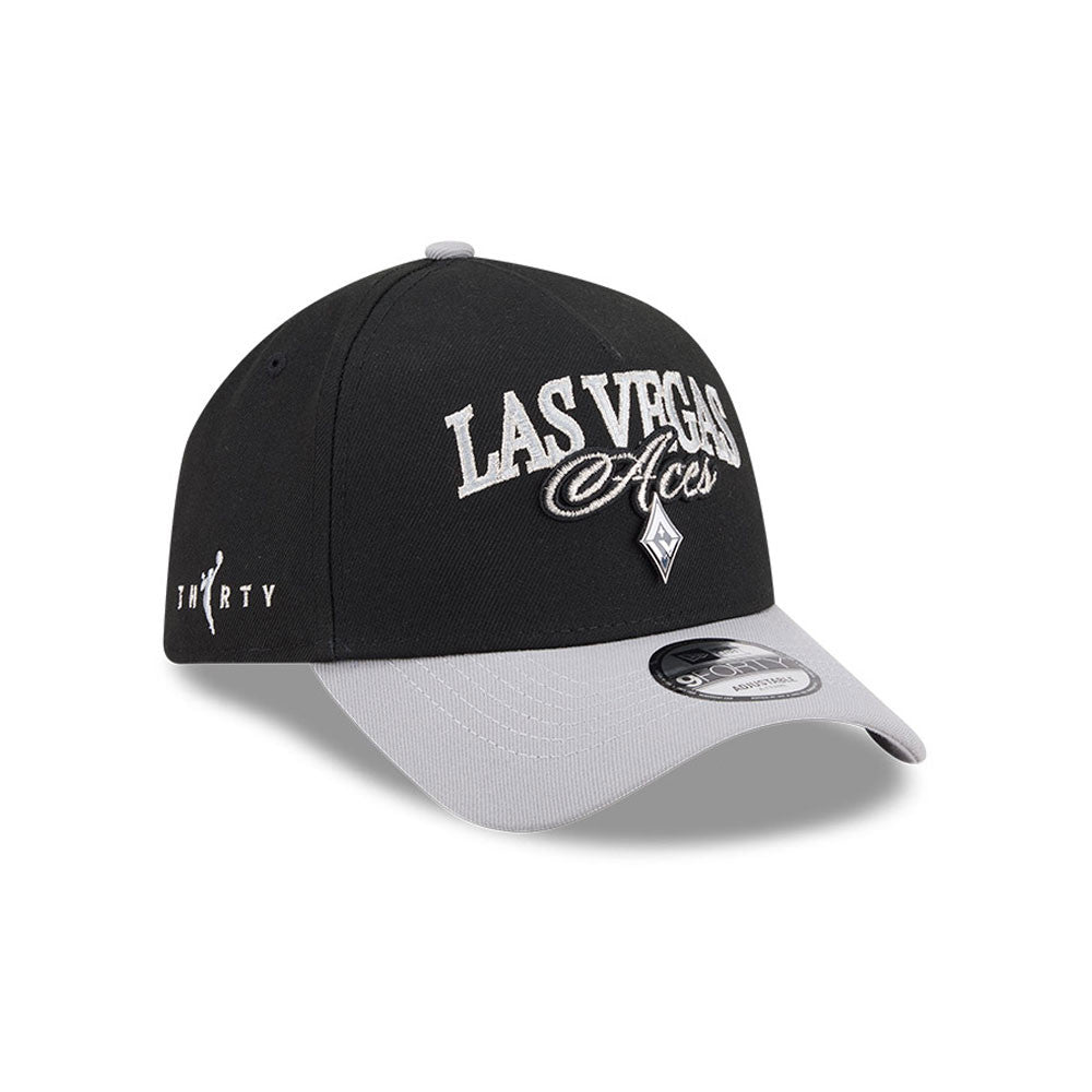 Las Vegas Aces New Era WNBA Tip Off 2026 9FORTY A-Frame Cap Schwarz