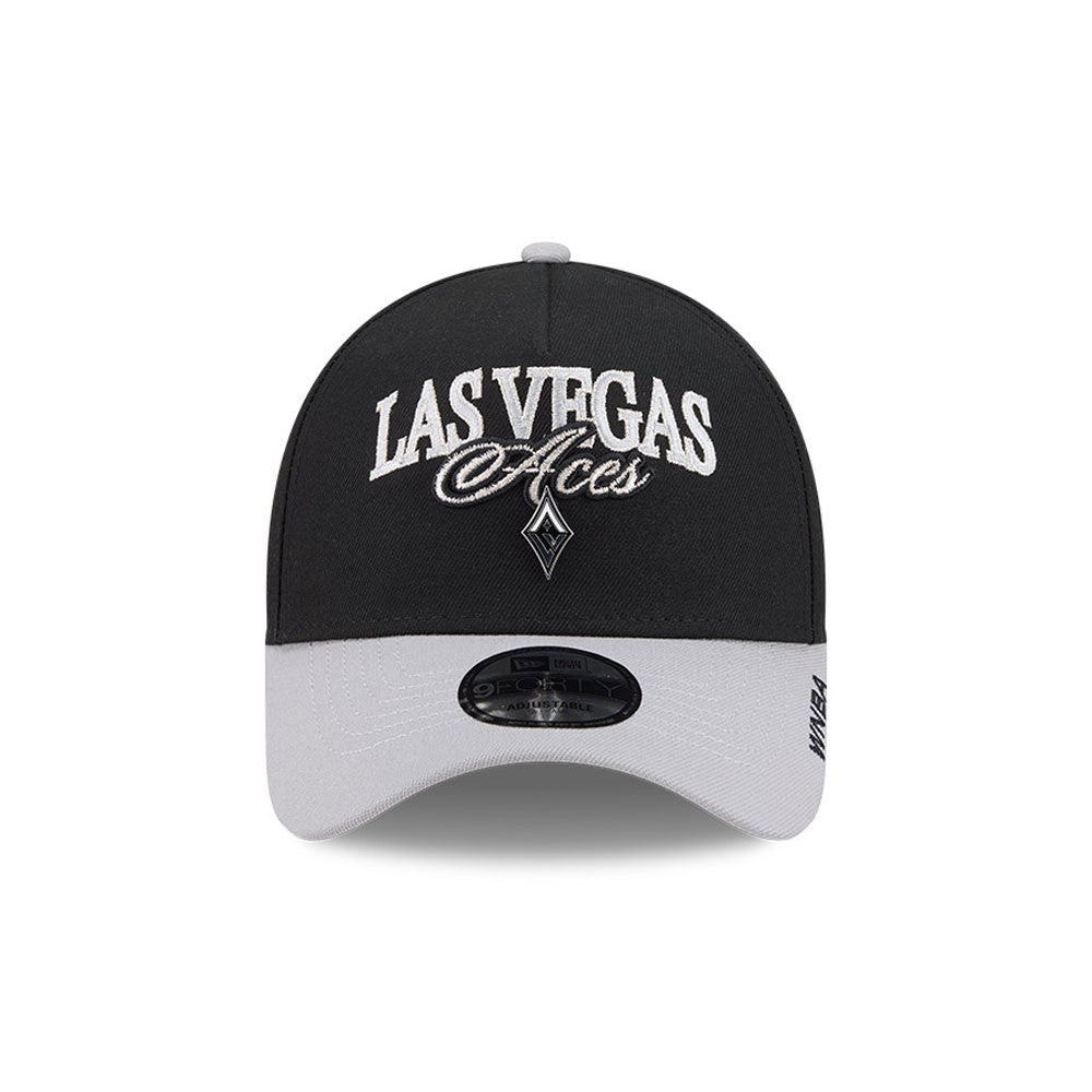 Las Vegas Aces New Era WNBA Tip Off 2026 9FORTY A-Frame Cap Schwarz