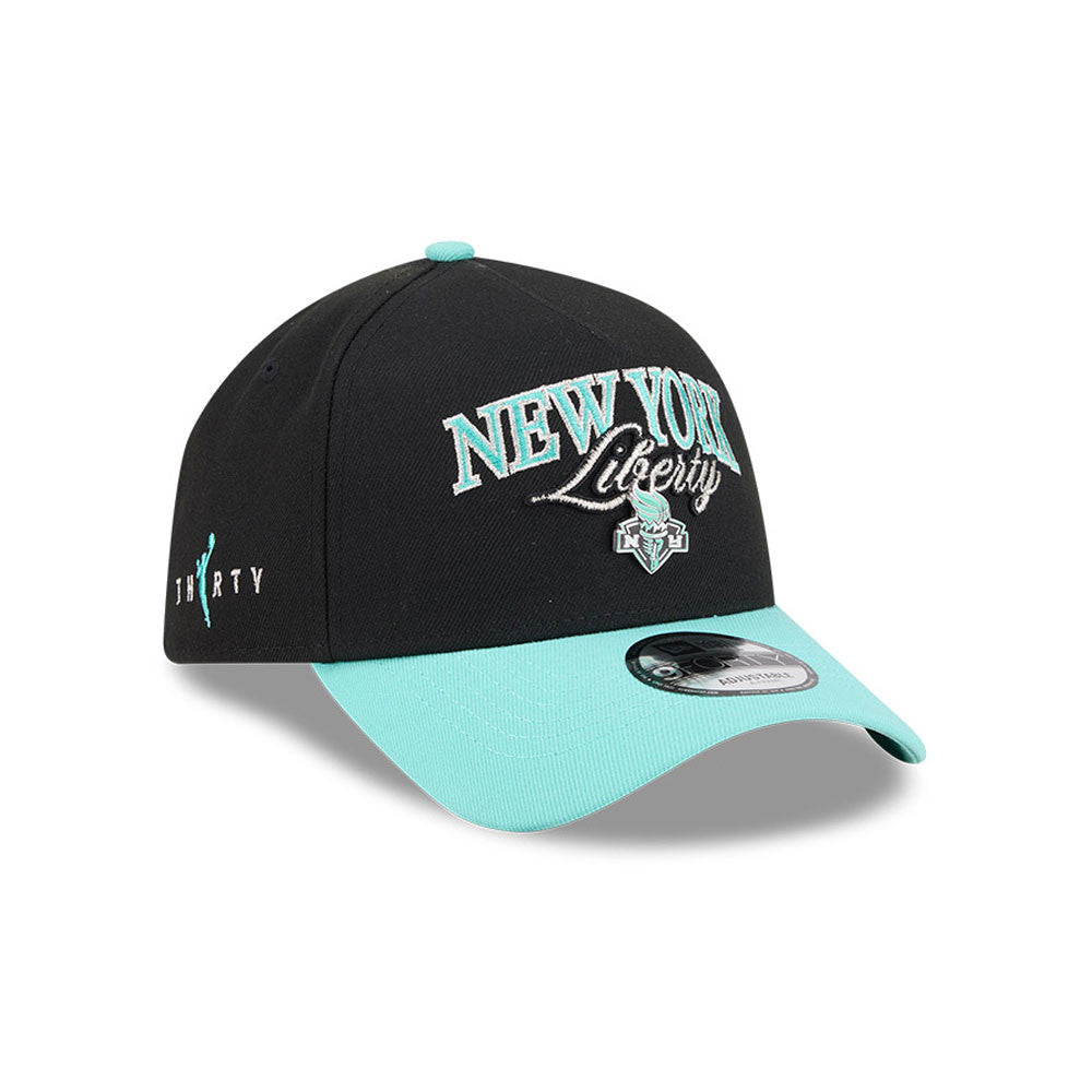 New York Liberty New Era WNBA Tip Off 2026 9FORTY A-Frame Cap Schwarz