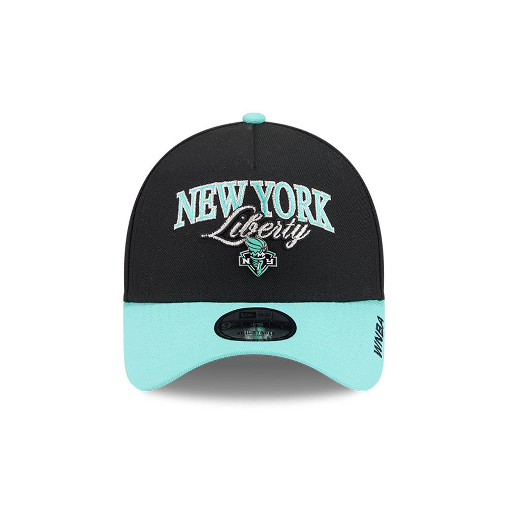 New York Liberty New Era WNBA Tip Off 2026 9FORTY A-Frame Cap Schwarz