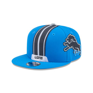 Neue Era Detroit Lions NFL 9FIFTY Cap im Rivalries Limited Helmet Pack, blaue Cap mit Teamlogo und NFL-Design