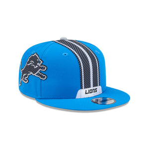 Neue Era Detroit Lions NFL Cap im 9FIFTY Rivalries Limited Helmet Pack, blaue Cap mit Team-Logo, hochwertiges Cap-Design
