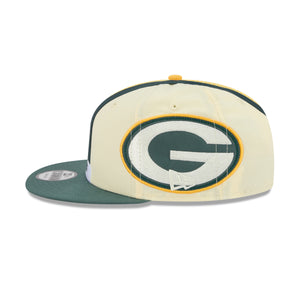 Grüne Bay Packers New Era 2026 Rivalries LIMITED Cap, 9FIFTY NFL Mütze in Beige, seitliche Ansicht
