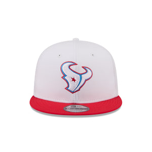Weißer NEW ERA Houston Texans 2026 NFL Rivalries 9FIFTY Snapback Cap mit Team-Logo und NFL-Design auf der Vorderseite.