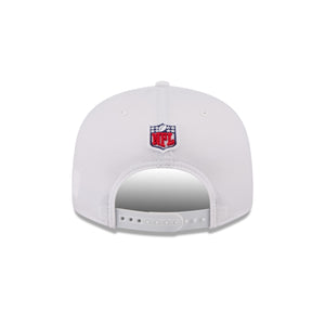 Weiße New Era Houston Texans NFL Rivalries 9FIFTY Snapback Cap, detailreiche Logo- und NFL-Designs sichtbar