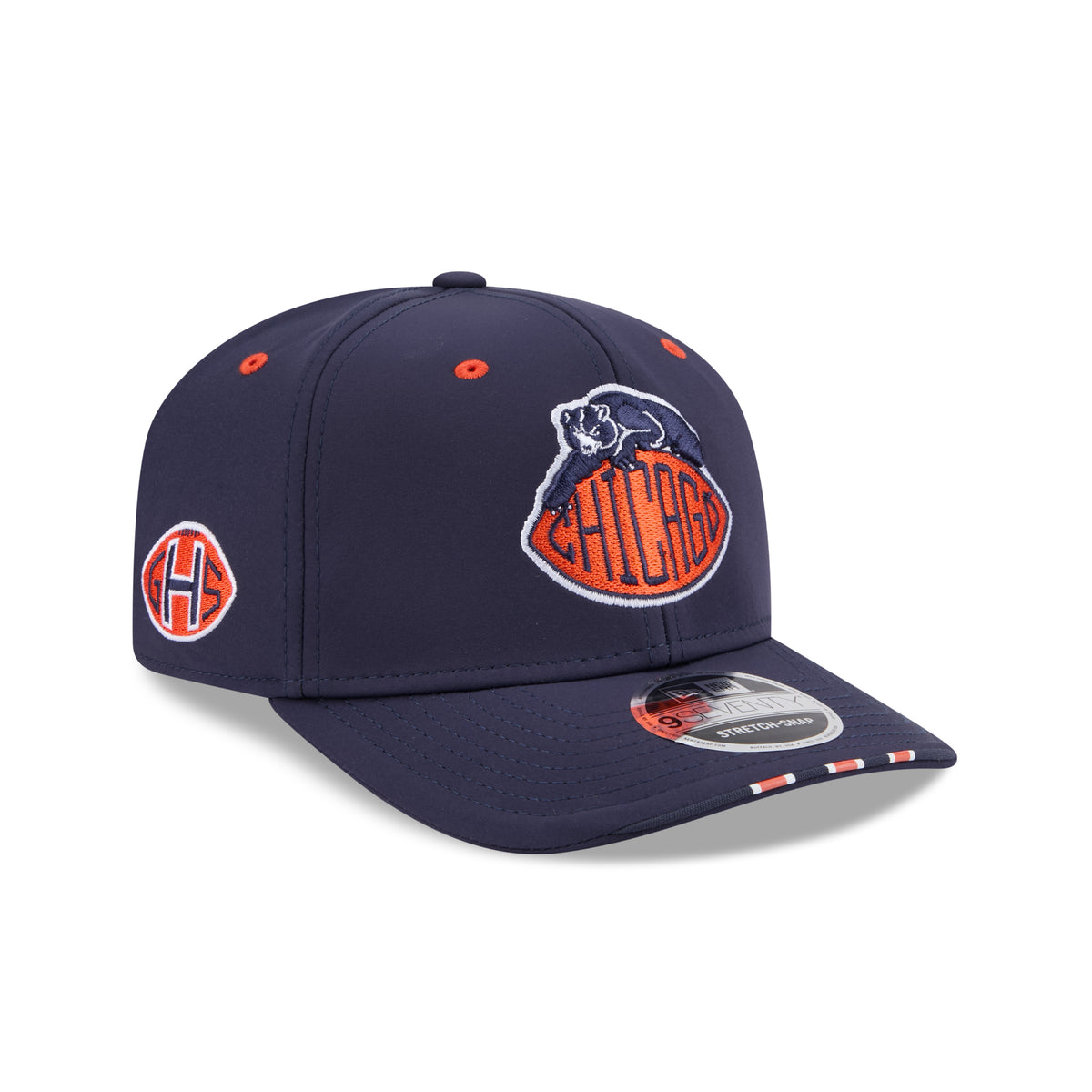 Neue Era Chicago Bears NFL Rivalries 2026 Sideline 9SEVENTY Cap in Navy, gestreift mit Logos, Sport- und Fanartikel