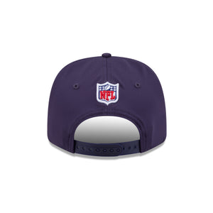 Lila New Era NFL Rivalries Sideline 9SEVENTY Cap für Minnesota Vikings, Stretch-Snap-Design, detailreiche Cap mit Team-Logo