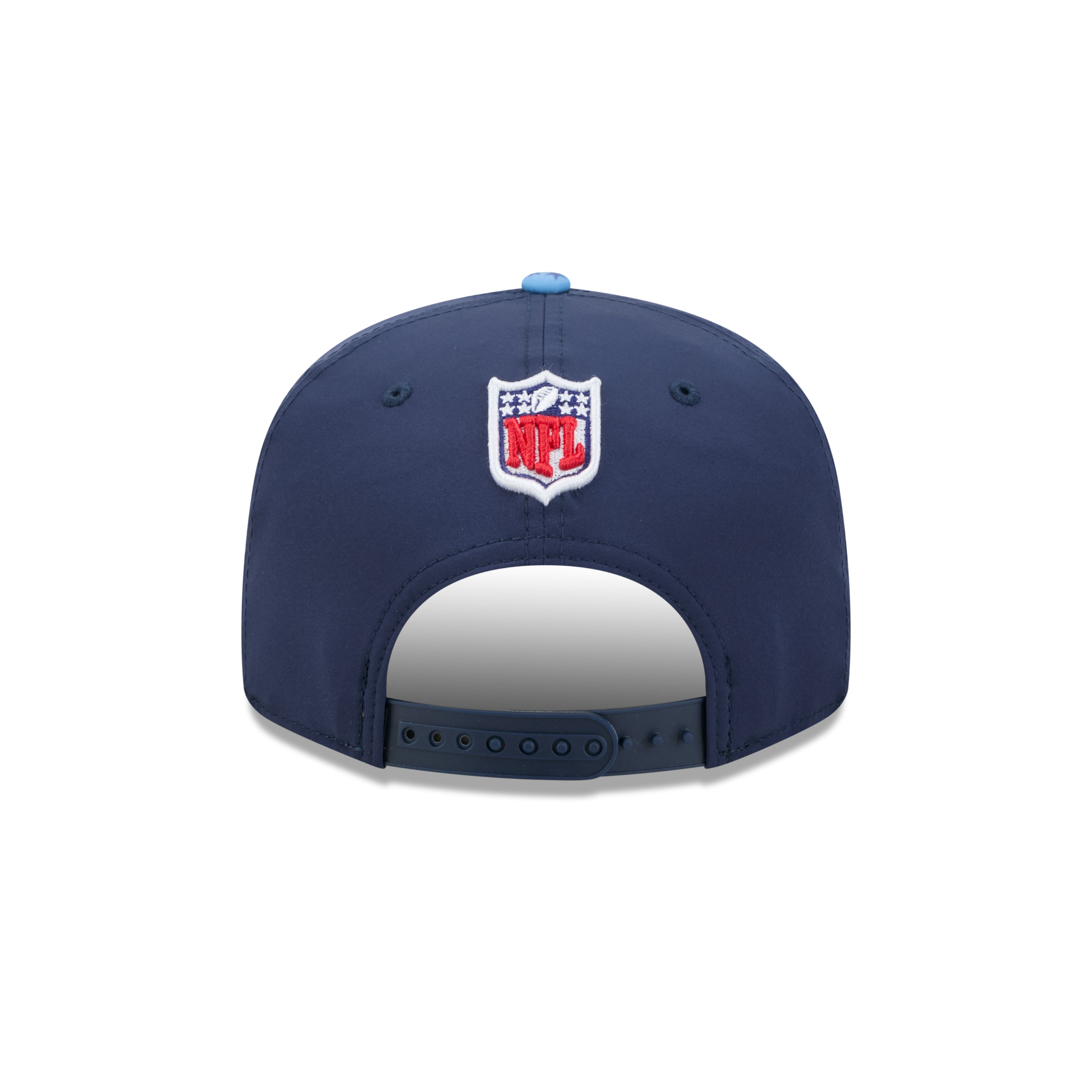 Neue Era Tennessee Titans NFL Rivalries 2026 Snapback Cap in Navy Blau, visuell mit Team-Logo und sportlichem Design.