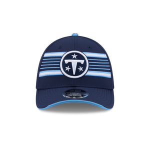 Neue Era Tennessee Titans NFL Rivalries 39THIRTY Flex Cap in Navy, mit Teamlogo und verstellbarem Schirm