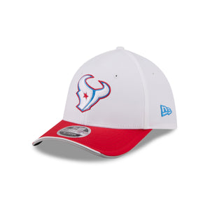 Weiße New Era Houston Texans NFL Rivalries 39THIRTY Flex Cap mit Team-Logo und NFL-Design, perfekt für Fans.