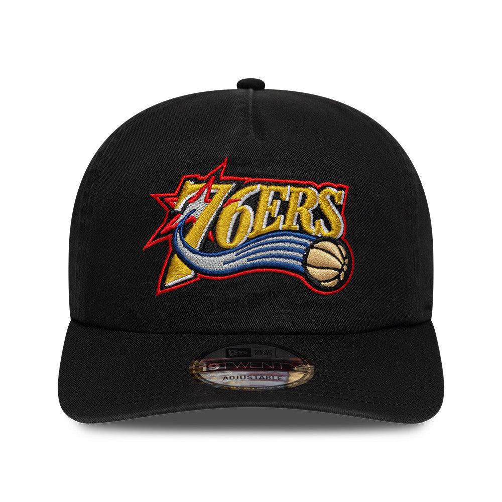 Philadelphia 76ers New Era NBA Hardwood Classic 19TWENTY Verstellbare Cap Schwarz