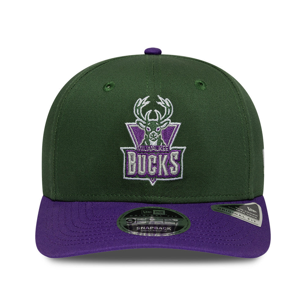 Milwaukee Bucks New Era NBA Hardwood Classic 9FIFTY Snapback Verstellbare Cap Grün