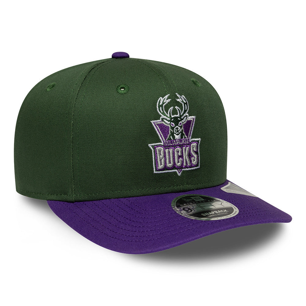 Milwaukee Bucks New Era NBA Hardwood Classic 9FIFTY Snapback Verstellbare Cap Grün