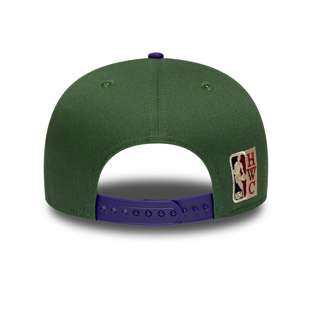 Milwaukee Bucks New Era NBA Hardwood Classic 9FIFTY Snapback Verstellbare Cap Grün