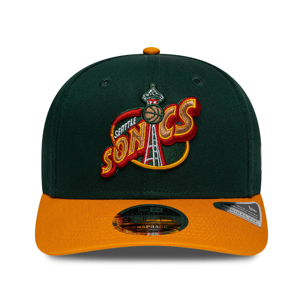 Seattle Supersonics New Era NBA Hardwood Classic 9FIFTY Snapback Verstellbare Cap Grün