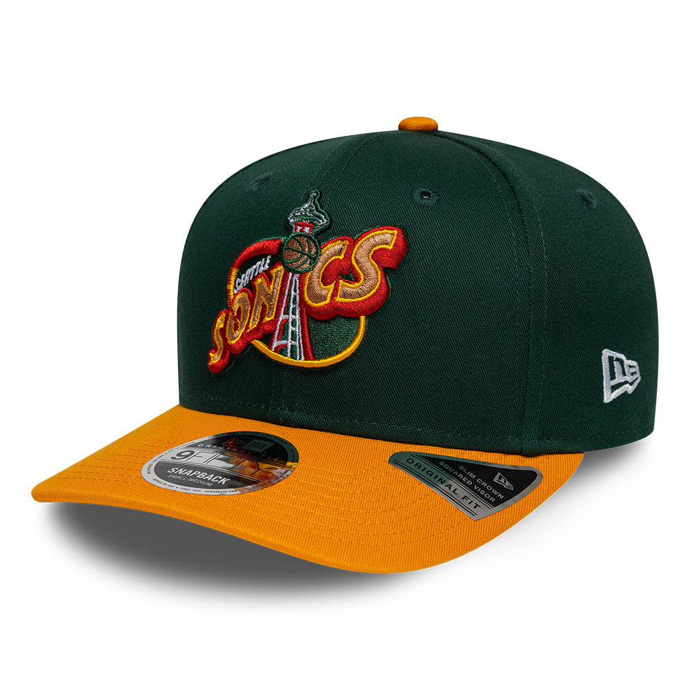 Seattle Supersonics New Era NBA Hardwood Classic 9FIFTY Snapback Verstellbare Cap Grün