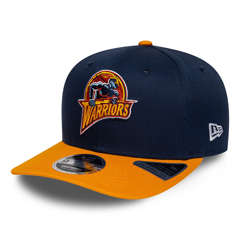 Golden State Warriors New Era NBA Hardwood Classic 9FIFTY Snapback Verstellbare Cap Navy Blau