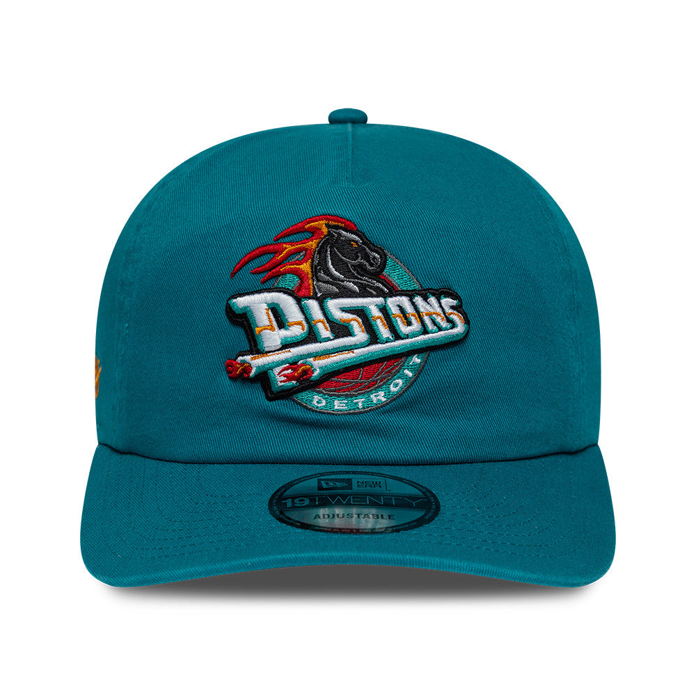 Detroit Pistons New Era NBA Hardwood Classic 19TWENTY Verstellbare Cap Türkis