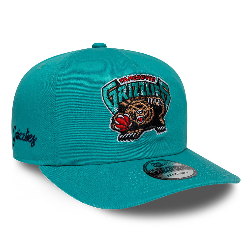 Vancouver Grizzlies New Era NBA Hardwood Classic 19TWENTY Verstellbare Cap Türkis