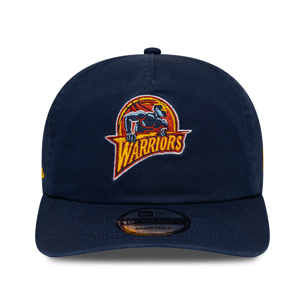 Golden State Warriors New Era NBA Hardwood Classic 19TWENTY Verstellbare Cap Navy Blau