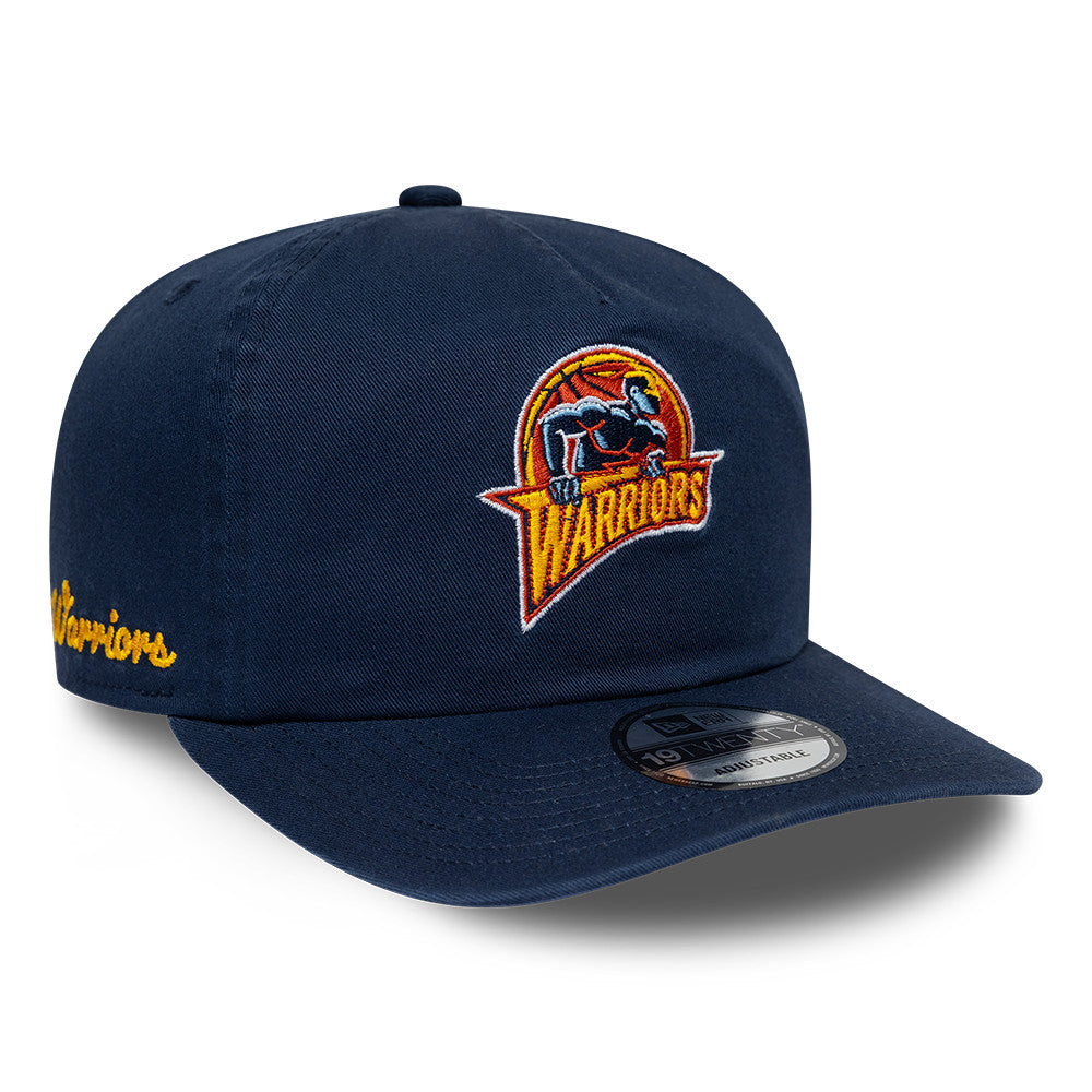 Golden State Warriors New Era NBA Hardwood Classic 19TWENTY Verstellbare Cap Navy Blau