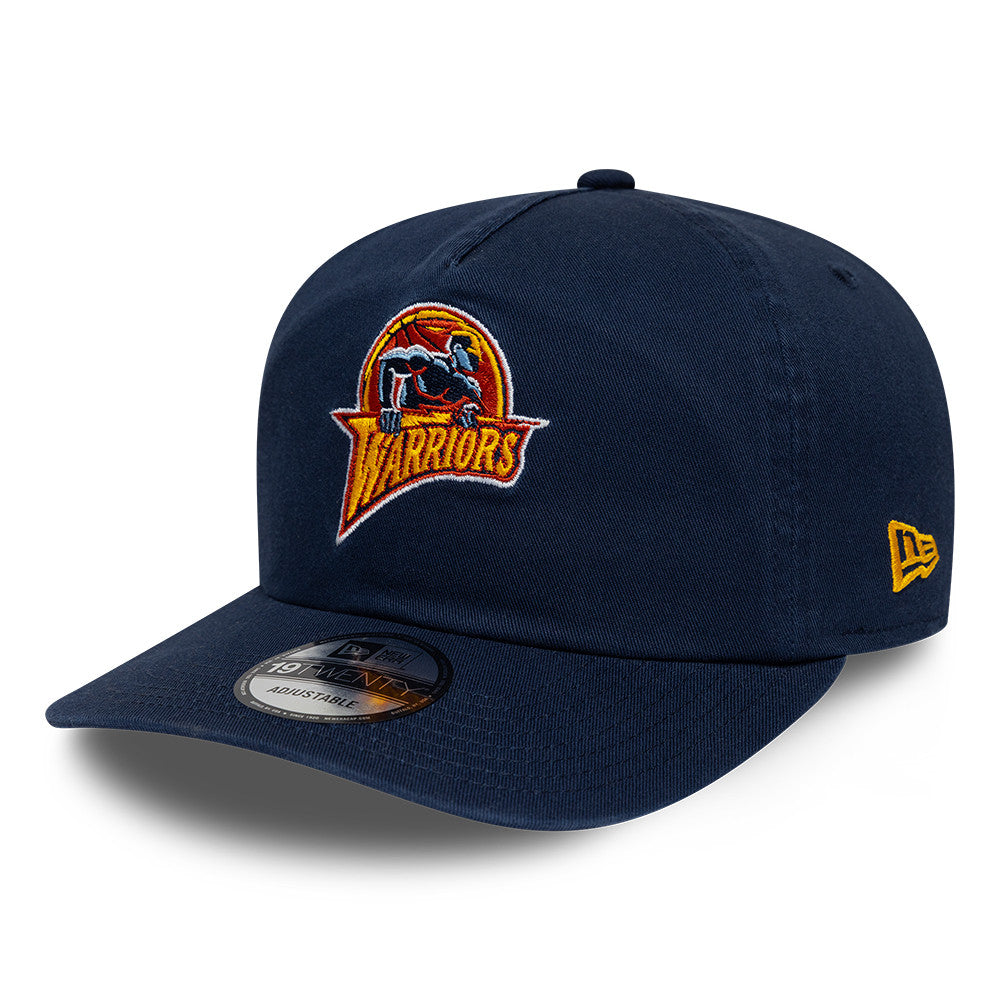 Golden State Warriors New Era NBA Hardwood Classic 19TWENTY Verstellbare Cap Navy Blau