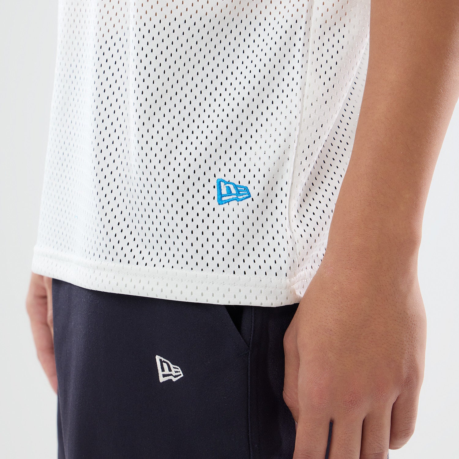 Detroit Lions New Era 2026 München Game NFL Backprint Mesh Trikot Weiß