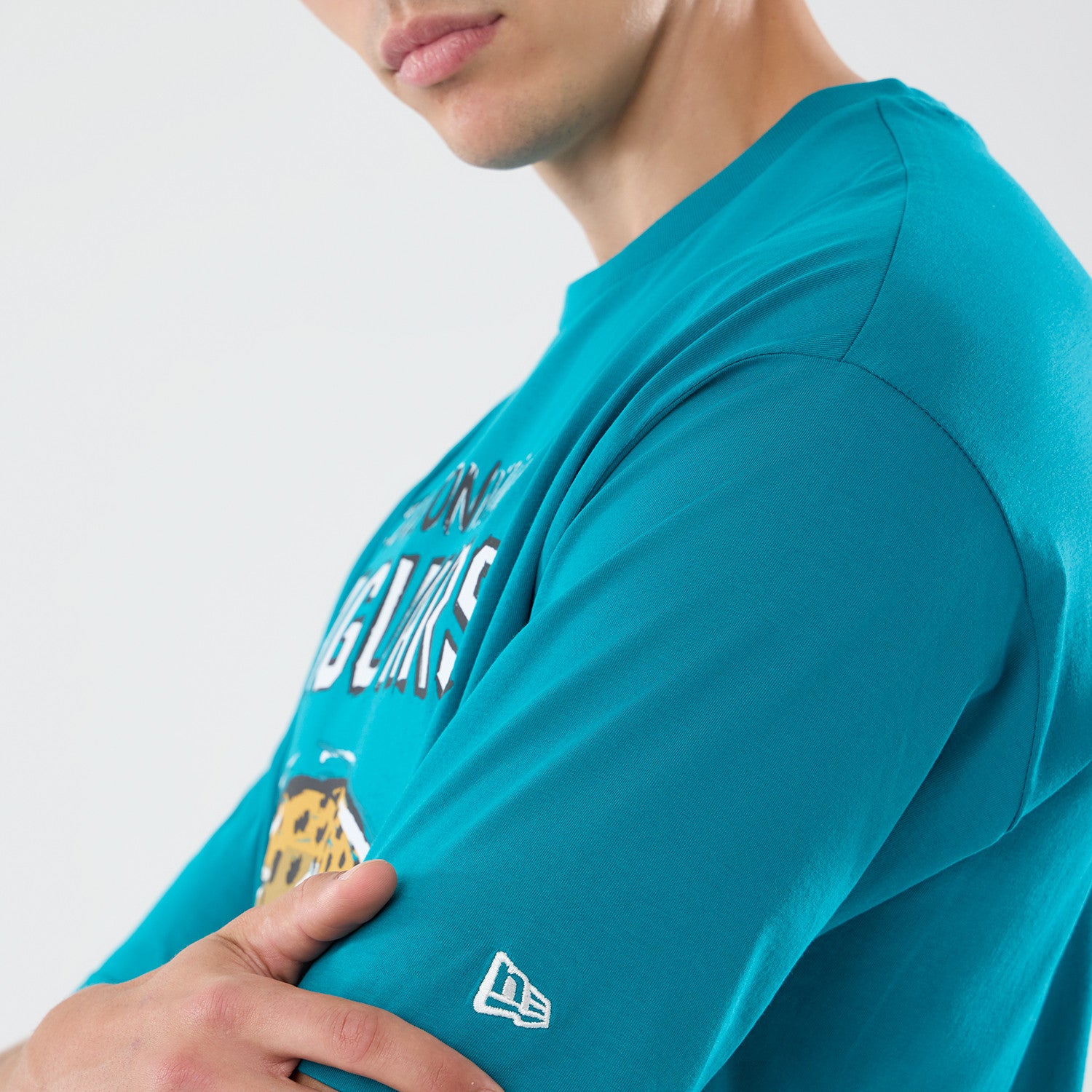 Jacksonville Jaguars New Era 2026 London Game Backprint NFL T-Shirt Türkis