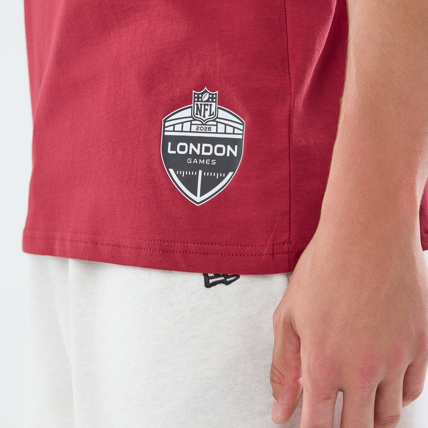 Washington Commanders New Era 2026 London Game Backprint NFL T-Shirt Rot