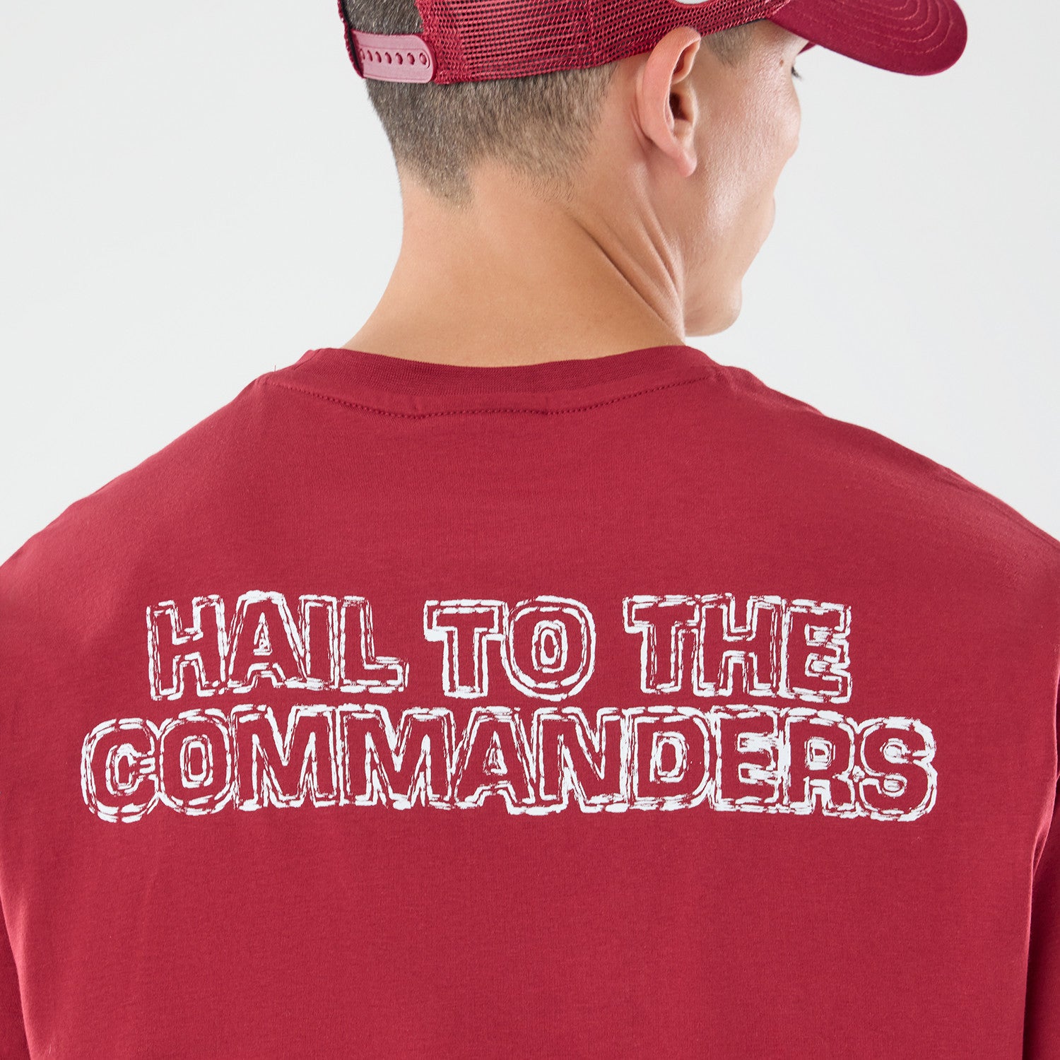 Washington Commanders New Era 2026 London Game Backprint NFL T-Shirt Rot