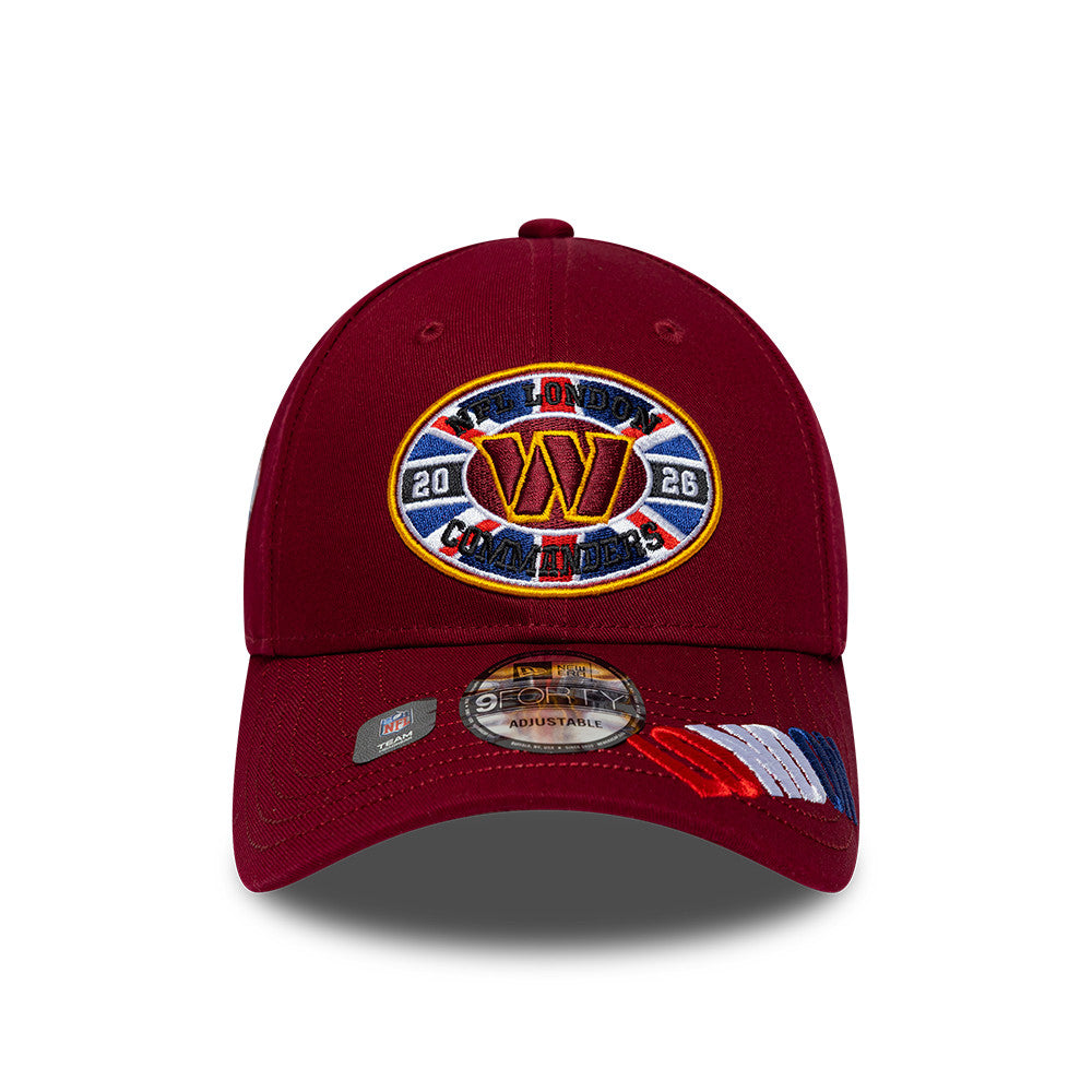 Washington Commanders New Era 2026 London Game 9FORTY Snapback NFL Cap Rot