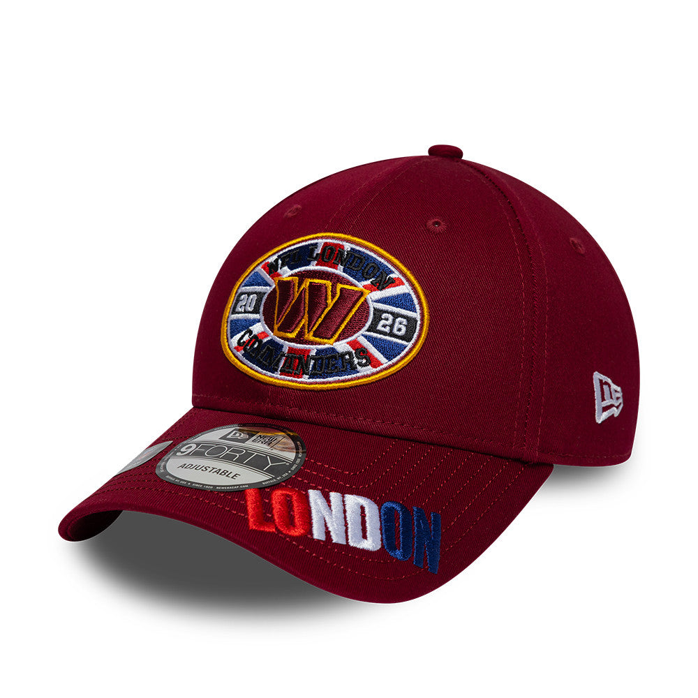 Washington Commanders New Era 2026 London Game 9FORTY Snapback NFL Cap Rot