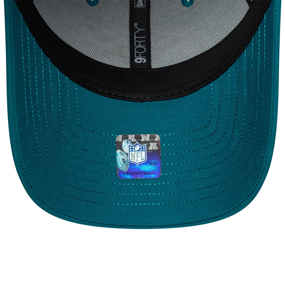 Jacksonville Jaguars New Era 2026 London Game 9FORTY Snapback NFL Cap Türkis