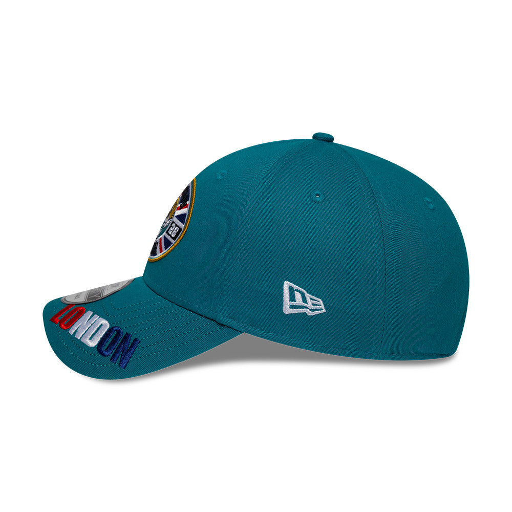 Jacksonville Jaguars New Era 2026 London Game 9FORTY Snapback NFL Cap Türkis
