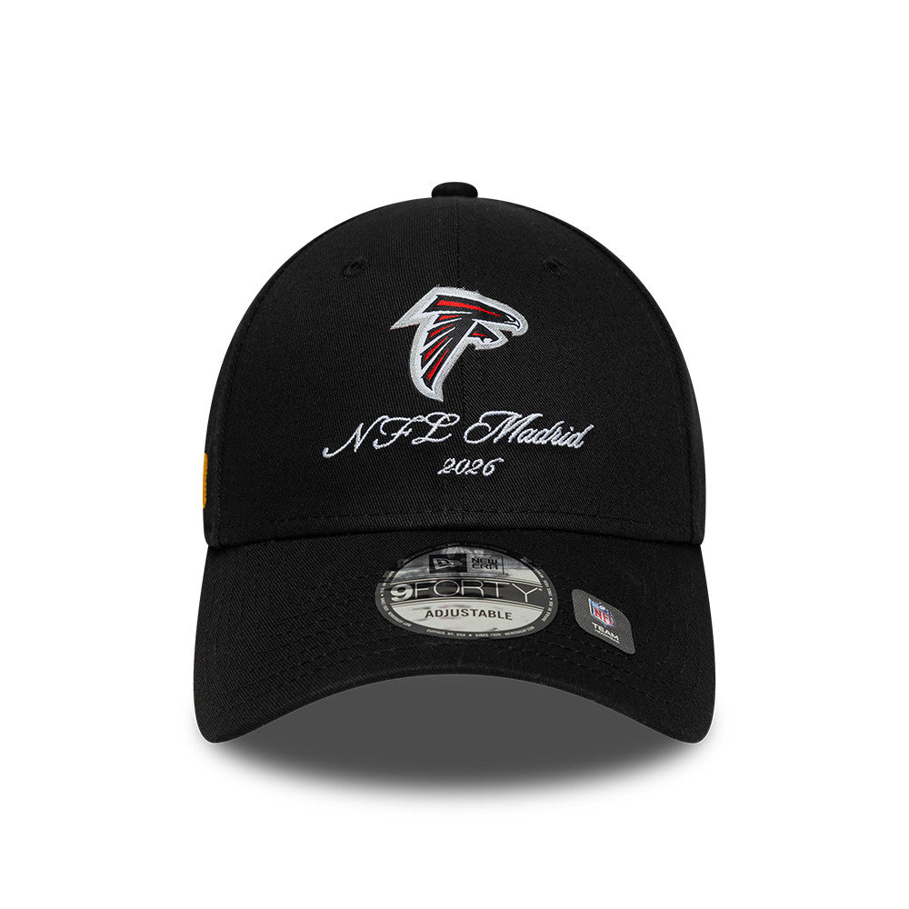 Atlanta Falcons New Era 2026 Madrid Game Script 9FORTY Snapback NFL Cap Schwarz