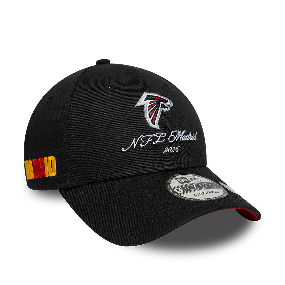 Atlanta Falcons New Era 2026 Madrid Game Script 9FORTY Snapback NFL Cap Schwarz