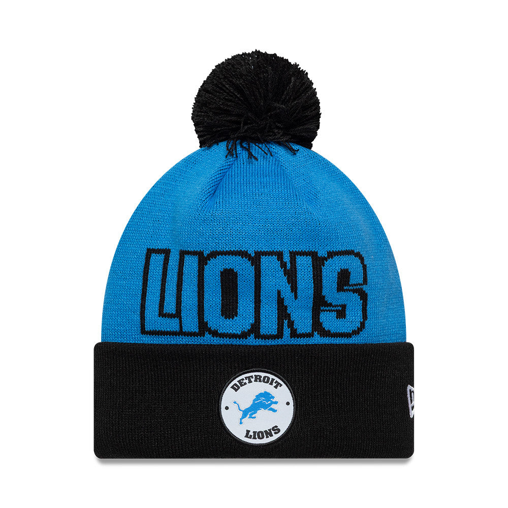 Detroit Lions New Era 2026 München Game NFL Cuff Knit Beanie Blau