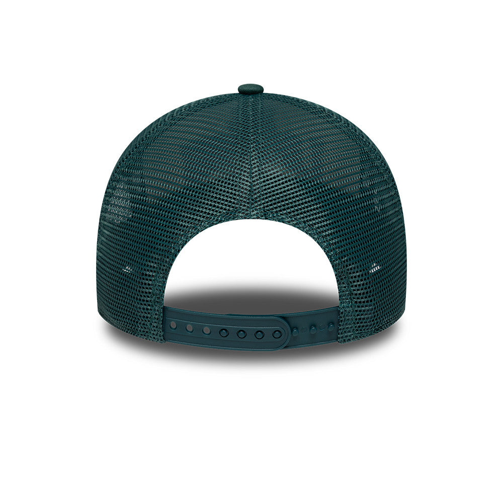 Philadelphia Eagles New Era 2026 London Game 9FORTY A-Frame Trucker NFL Cap Grün