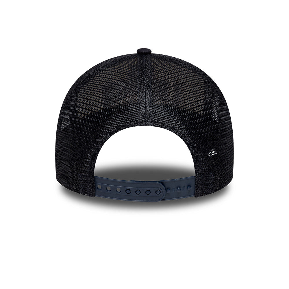 Houston Texans New Era 2026 London Game 9FORTY A-Frame Trucker NFL Cap Navy Blau