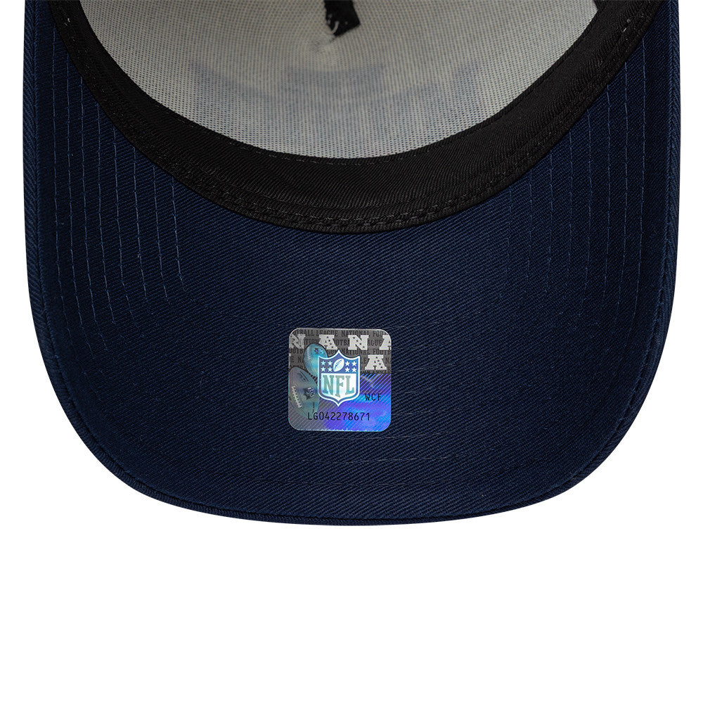 New England Patriots New Era 2026 München Game 9FORTY A-Frame Trucker NFL Cap Navy Blau