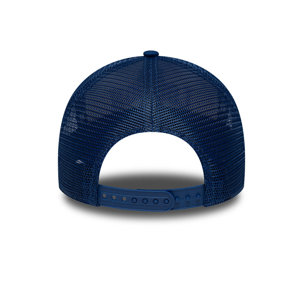 Indianapolis Colts New Era 2026 London Game 9FORTY A-Frame Trucker NFL Cap Blau