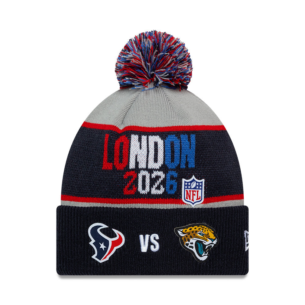 2026 London Game Houston Texans VS. Jacksonville Jaguars NFL Cuff Knit Beanie Navy