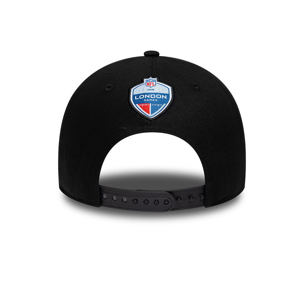 Indianapolis Colts New Era 2026 London Game Script 9FORTY Snapback NFL Cap Schwarz