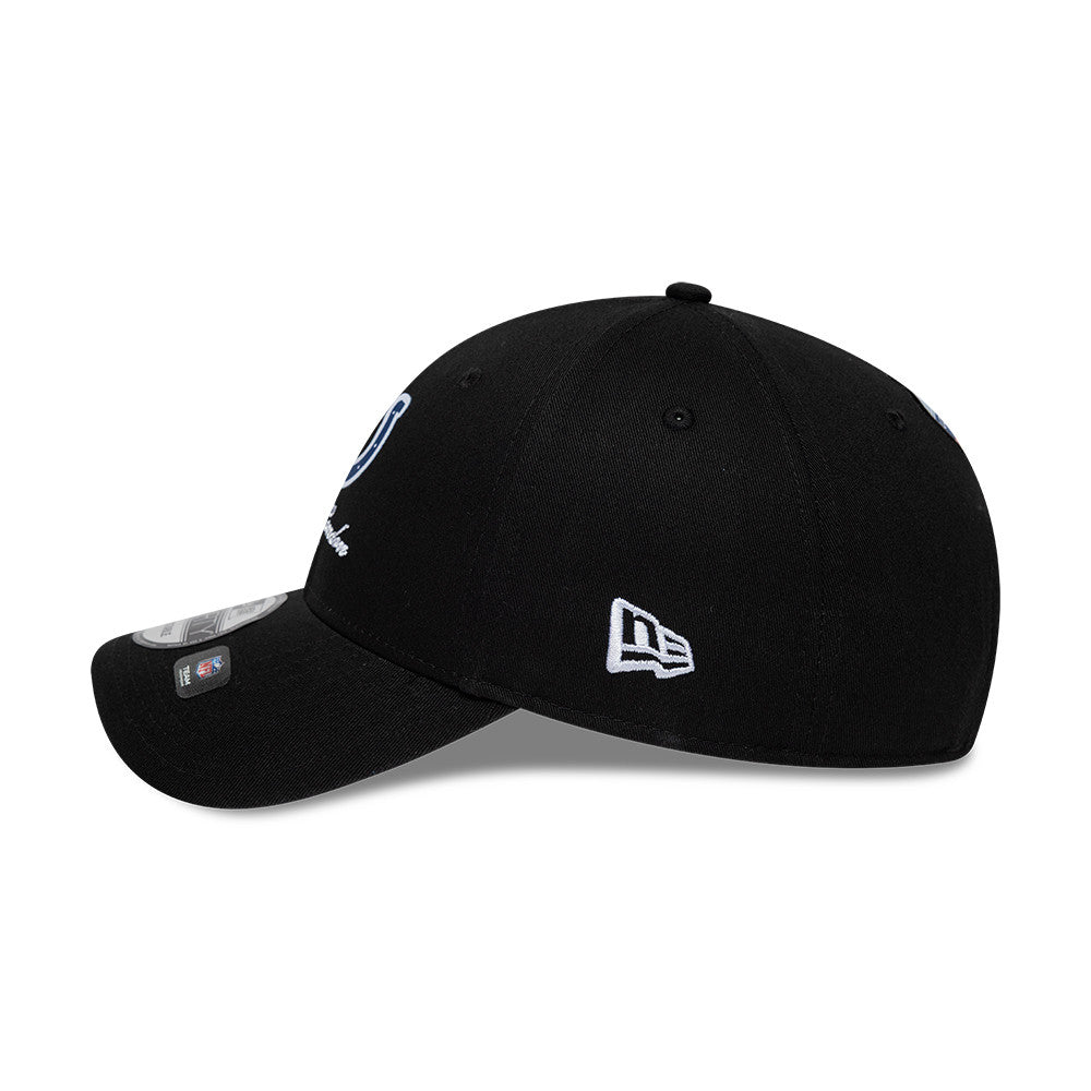 Indianapolis Colts New Era 2026 London Game Script 9FORTY Snapback NFL Cap Schwarz
